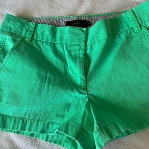 Green Jcrew Women’s Chino shorts
